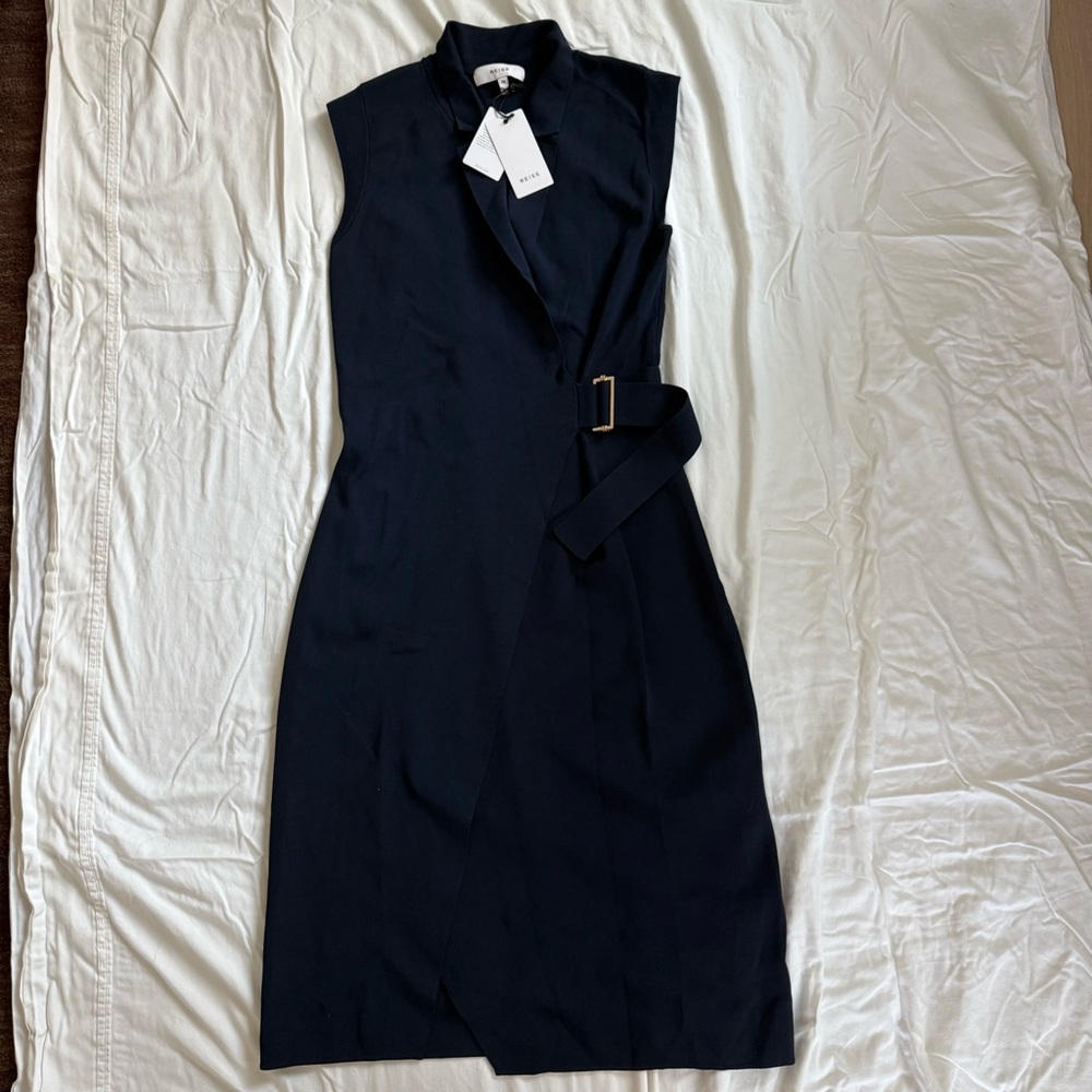 Reiss Midnight Blue Knit Dress